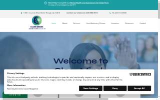 Clear Minds Behavioral Health website