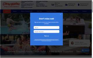 Clearwater Pool & Spa World website