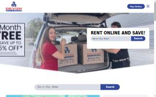 Devon Self Storage Baton Rouge website