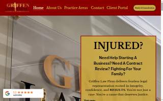 Griffen Law Firm of Baton Rouge website