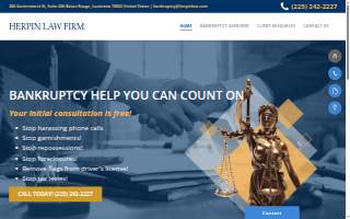 Herpin Law Firm website