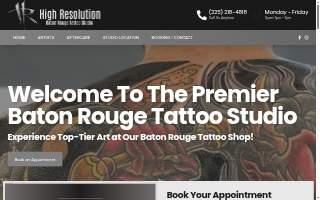 High Resolution Tattoo website