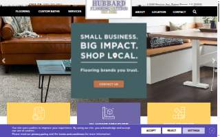 Hubbard Flooring Studio website