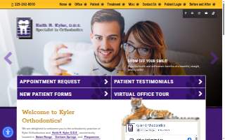 Kyler Orthodontics - Baton Rouge website