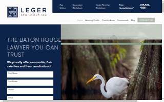 Leger Law Group, LLC website