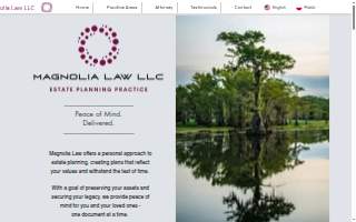 Magnolia Law website