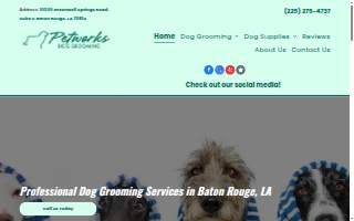 Petworks Dog Grooming website