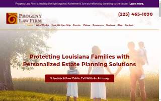 Progeny Law Firm website