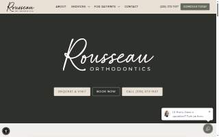 Rousseau Orthodontics website