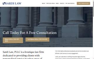 Sardi Isaza Law LC website