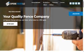 Supreme Fencing LLC website