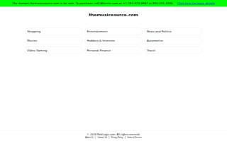 The Music Source website