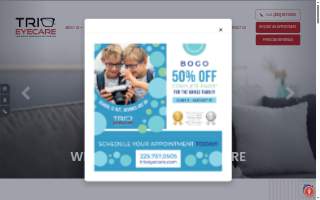 TRIO Eyecare website