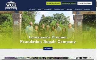 WCK Foundation Repair of Baton Rouge website