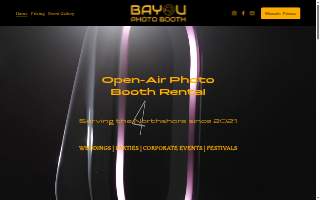 Bayou Photo Booth LA website