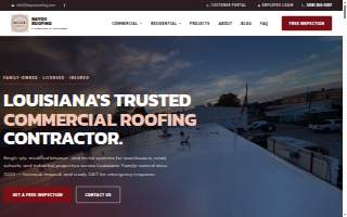 Bayou Roofing and Mechanical Services, LLC website