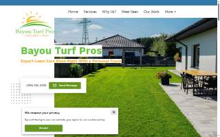 Bayou Turf Pros website