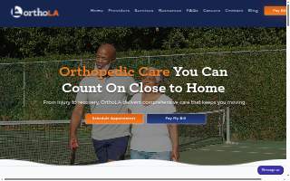 OrthoLA Houma website