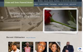 Crain & Sons Funeral Home website