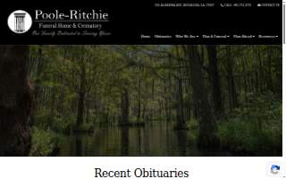 Poole Ritchie Funeral Home website