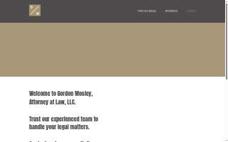Attorney at Law, Gordon Mosley website