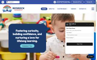 Bedrock Academy Inc. website