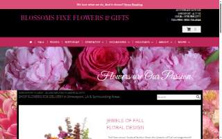 Blossoms Fine Flowers & Gifts website