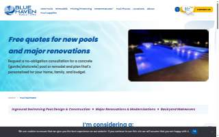 Blue Haven Pools & Spas of Mountain Brook website