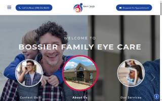 Bossier Family Eye Care website