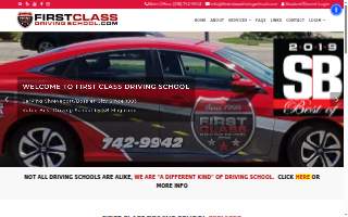 First Class Driving School, Inc website