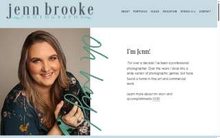 Jenn Brooke Photography website