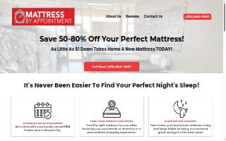 Mattress By Appointment Bossier City website