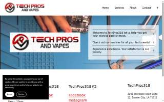 Tech Pros 318 website