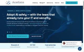 Acadiana Network Solutions website