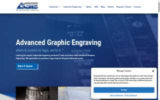 Advanced Graphic Engraving website