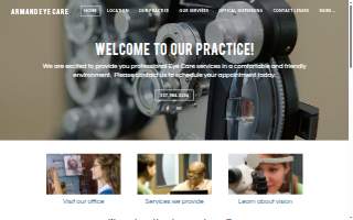 Armand Eye Care website