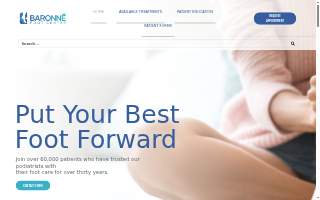 Baronne Foot Center of Broussard website