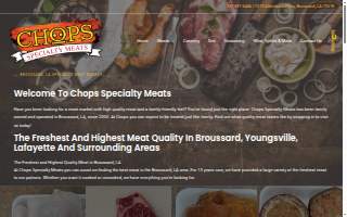 Chops Specialty Meats Inc website