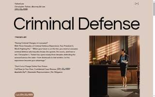 Christopher Trahan, Attorney at Law website
