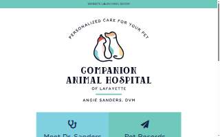 Companion Animal Hospital of Lafayette website