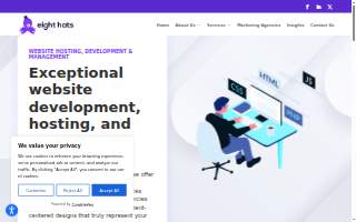 Eight Hats Website Development, Hosting, & Management Solutions website