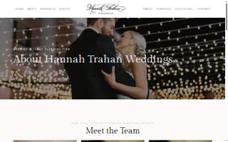 Hannah Trahan Weddings website