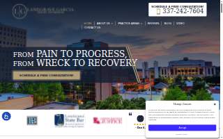 Landgrave Garcia Injury Attorneys website