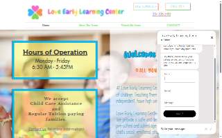 Love Early Learning Center website