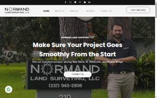 Normand Land Surveying, LLC of Broussard website
