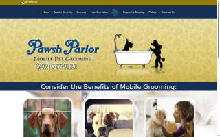 Pawsh Parlor Grooming Salon website
