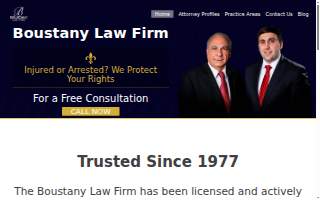 Boustany Law Firm website