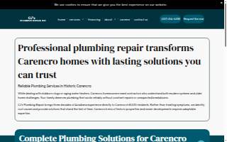 CJ's Plumbing Repair website