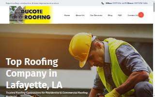 Ducote Roofing & Construction website