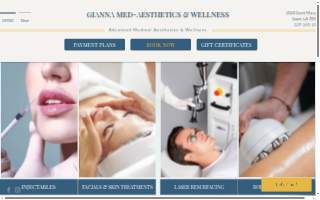 Gianna Med-Aesthetics and Wellness LLC website